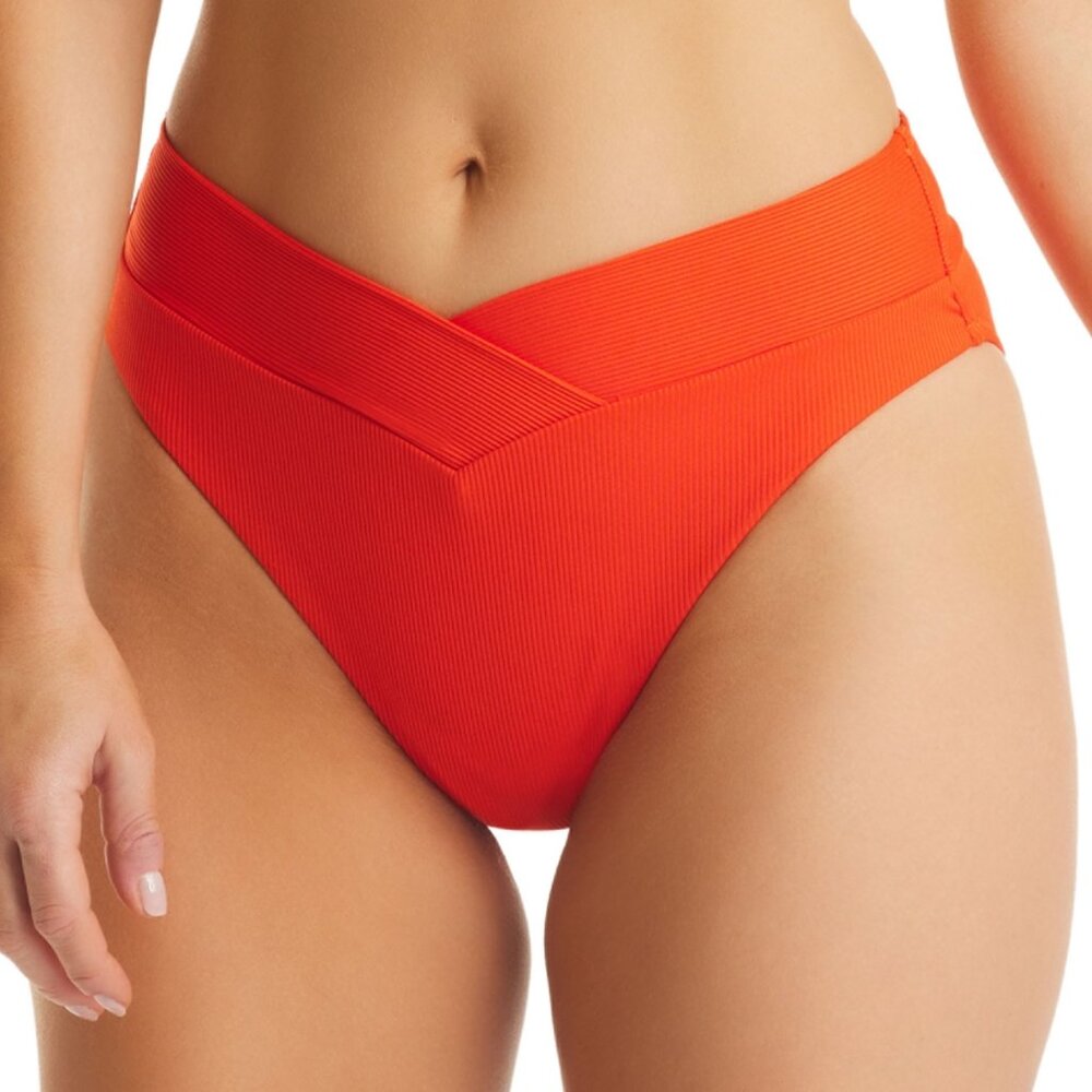 Bar iii Women's Ribbed Bikini Bottoms, Created for Macy's - Size M - NWT